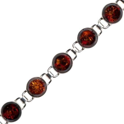 Bernstein-Armband Abendrot