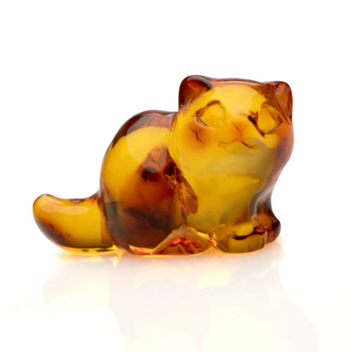 Bernstein-Katze Cognacfarbe