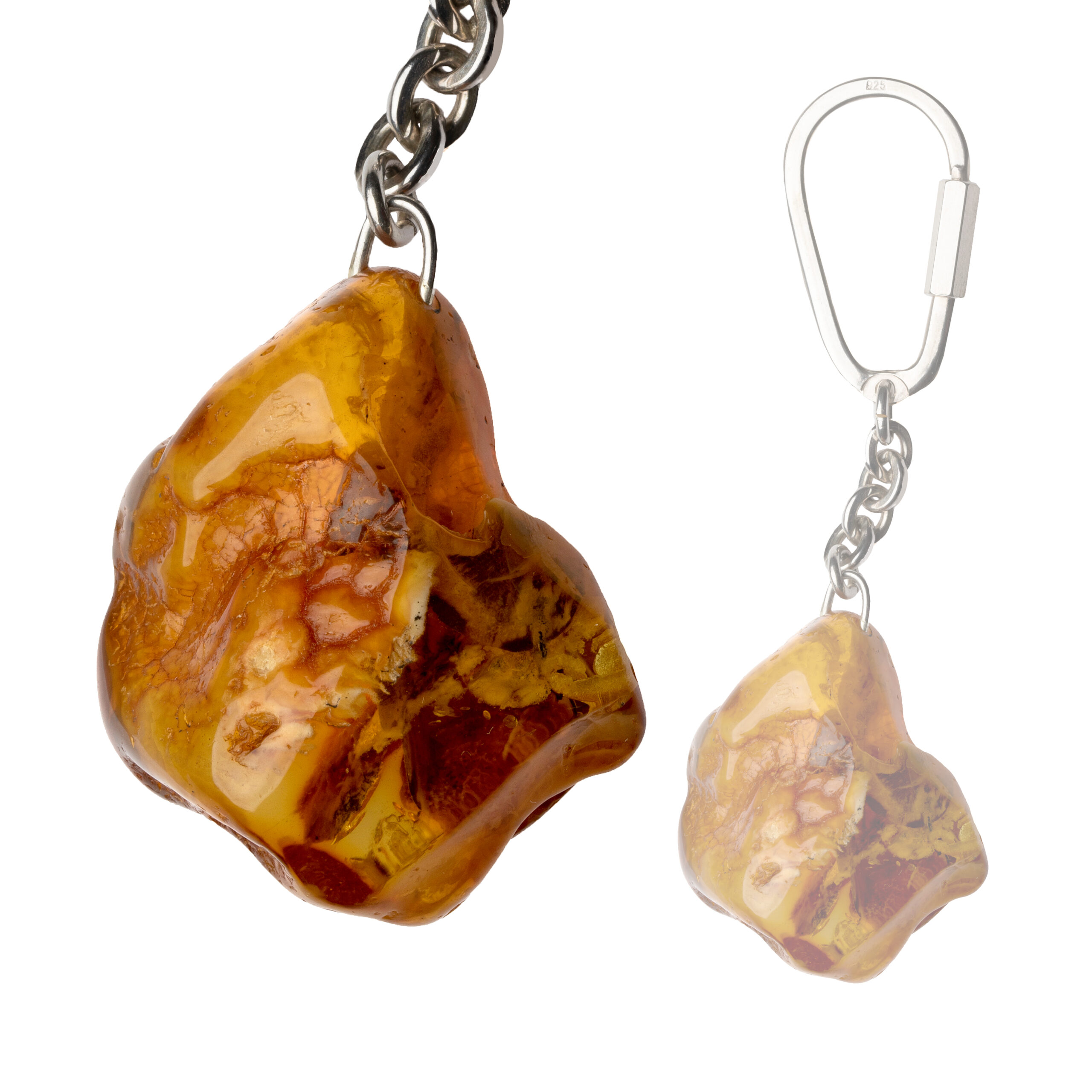 Bernstein-Schluesselanhaenger Natur