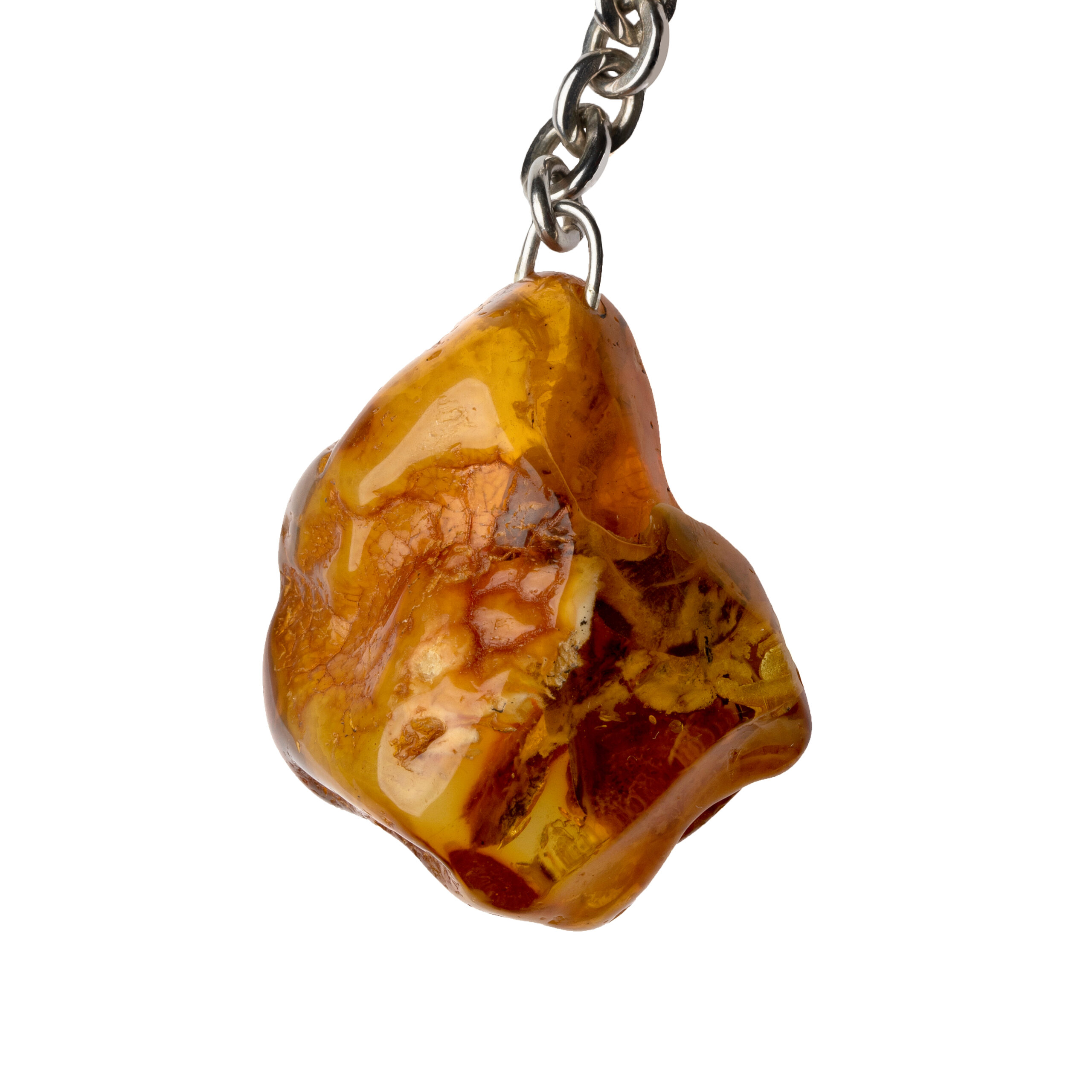 Bernstein-Schluesselanhaenger Natur